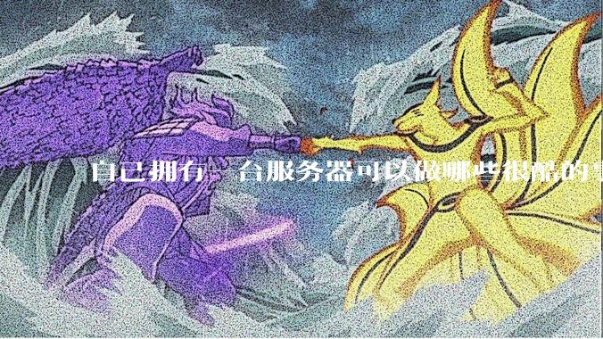 自己拥有一台服务器可以做哪些很酷的事情？