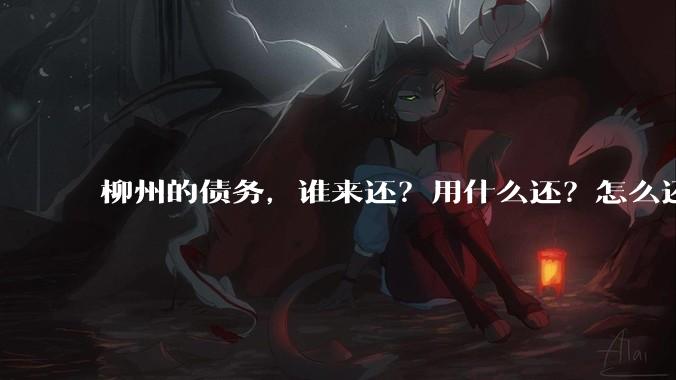 柳州的债务，谁来还？用什么还？怎么还？