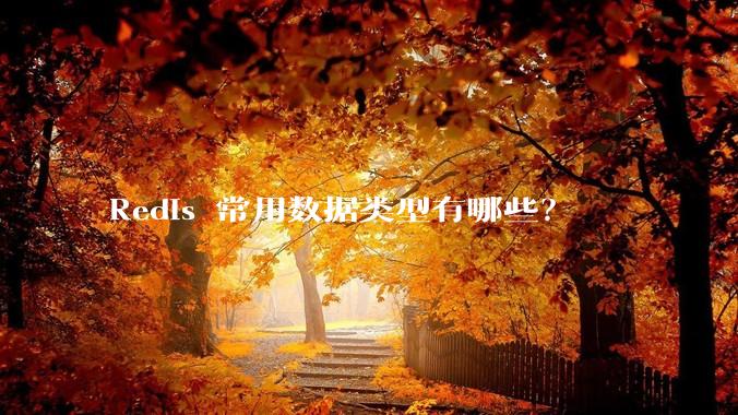 Redis 常用数据类型有哪些？